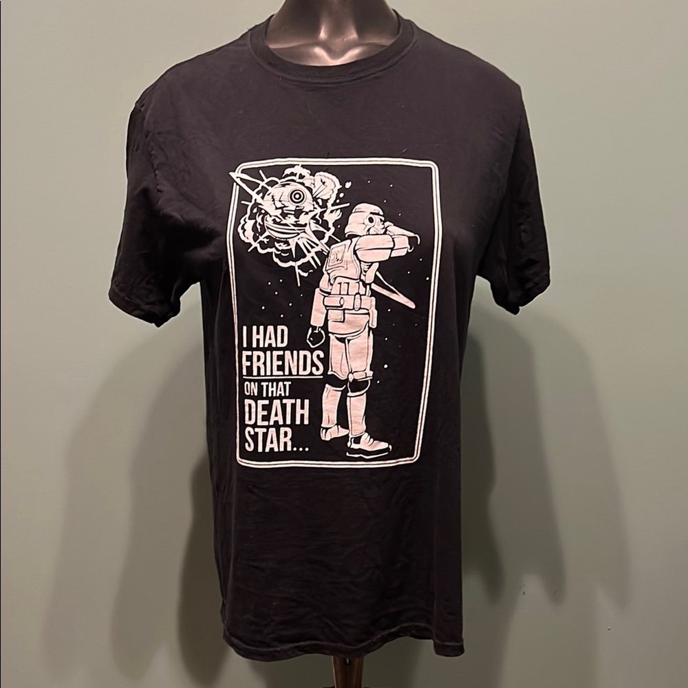 Black Graphic Tee with Bold Design